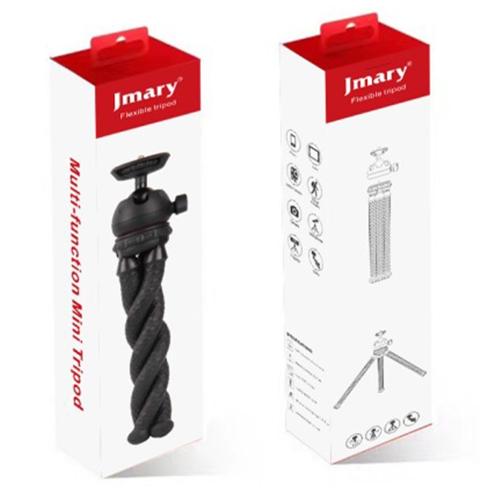 Jmary MT-25 Flexible Ahtapot Ayak Tasarımlı Tripod Telefon Sabitleyici 30 cm