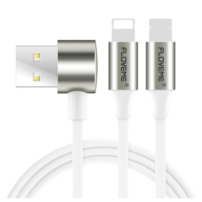 Floveme 2 İn1 İPhone 13-12,11 Ve Micro Usb Usb Kablo