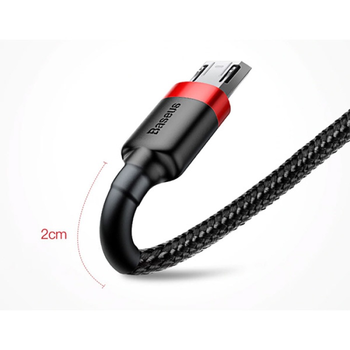 Baseus Cafule Micro Usb 1metre 2.4a Hızlı Şarj Halat Usb Kablo