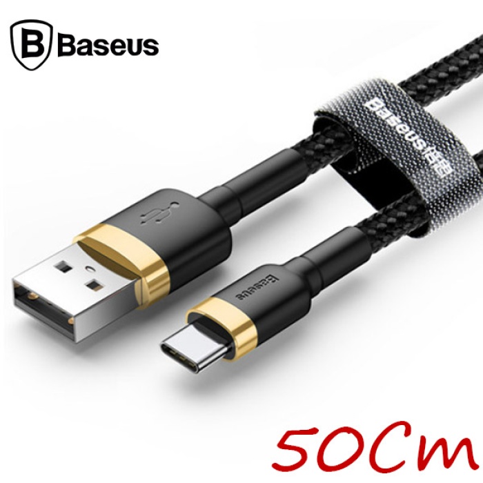 Baseus Cafule Usb Type C  0.50CM 3.0A Hızlı Şarj Halat Usb Kablo