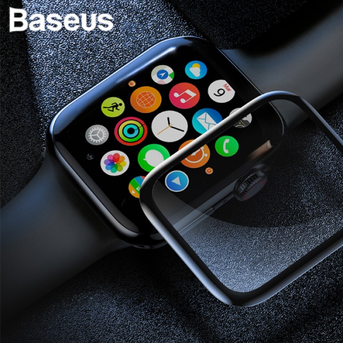 Baseus Apple Watch 1,2,3,42mm 3D Kavisli Tempered Kırılmaz Cam Koruyucu