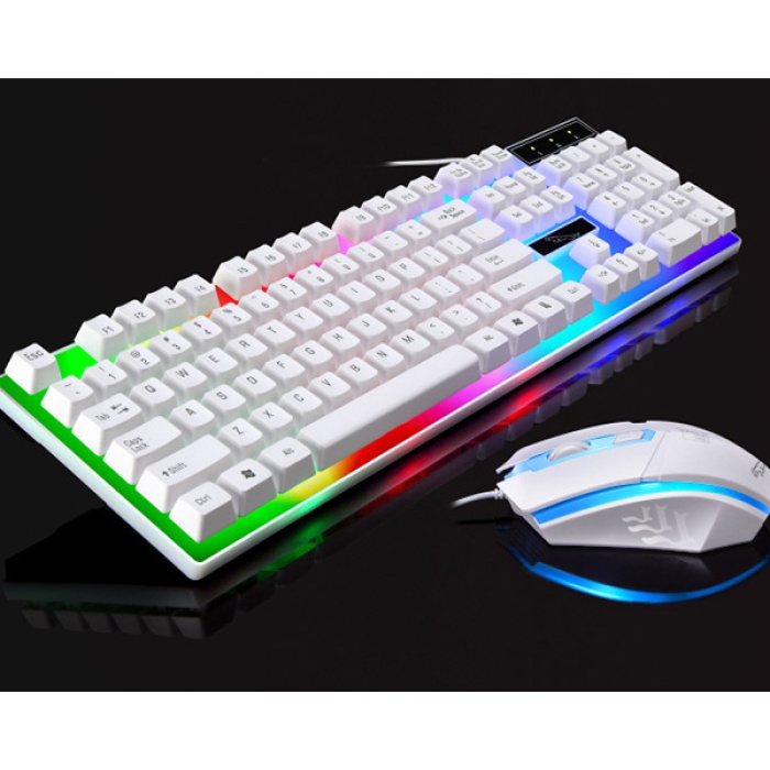 Universal G21 Usb Led Işıklı Oyuncu Klavye Ve Mouse Set