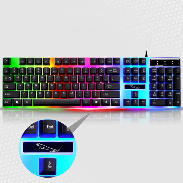 Universal G21 Usb Led Işıklı Oyuncu Klavye Ve Mouse Set