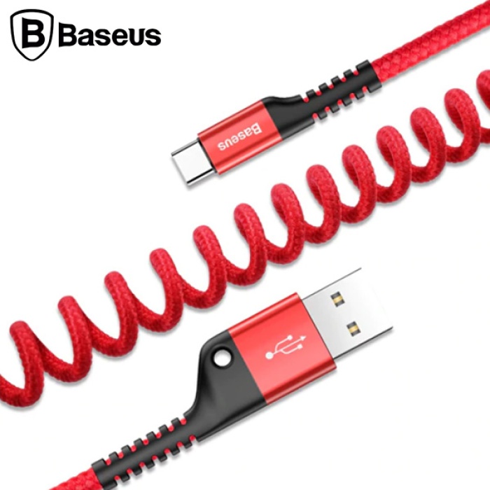 Baseus Fish Eye Spiral 2.0a Usb Type-C Usb Şarj Kablosu