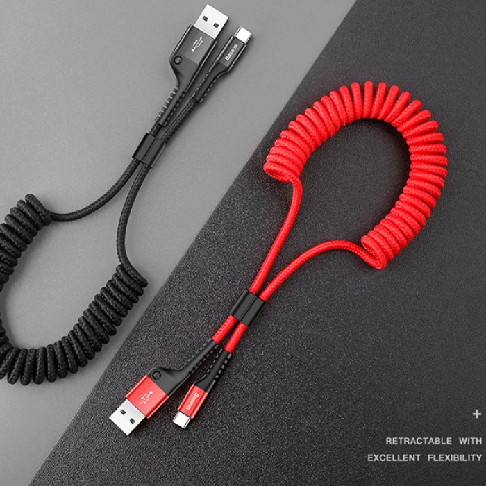 Baseus Fish Eye Spiral 2.0a Usb Type-C Usb Şarj Kablosu