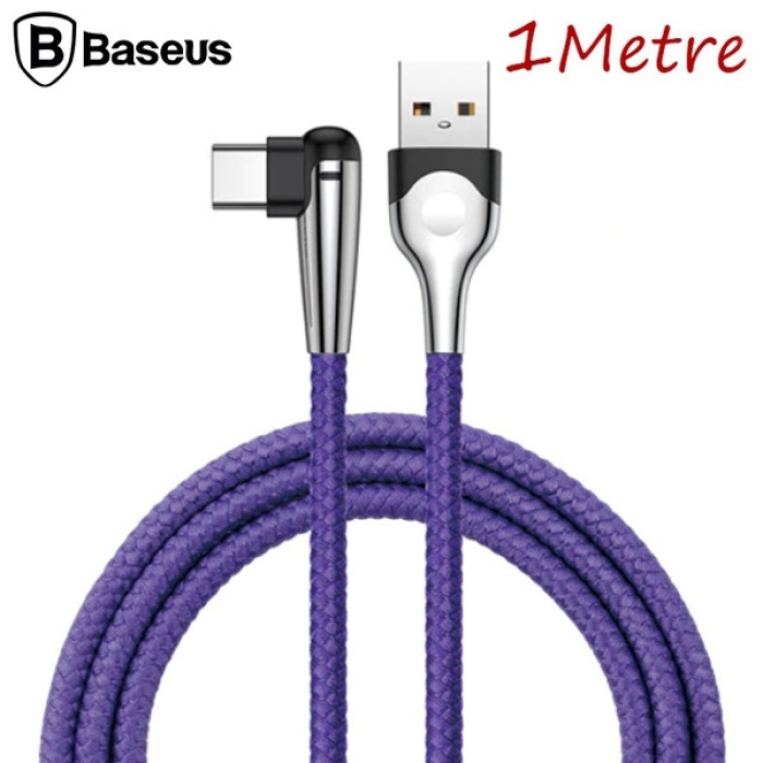 Baseus Mvp Led Işıklı Usb Type C Şarj Kablosu 3.0a 1metre Mobil Oyuncu Usb