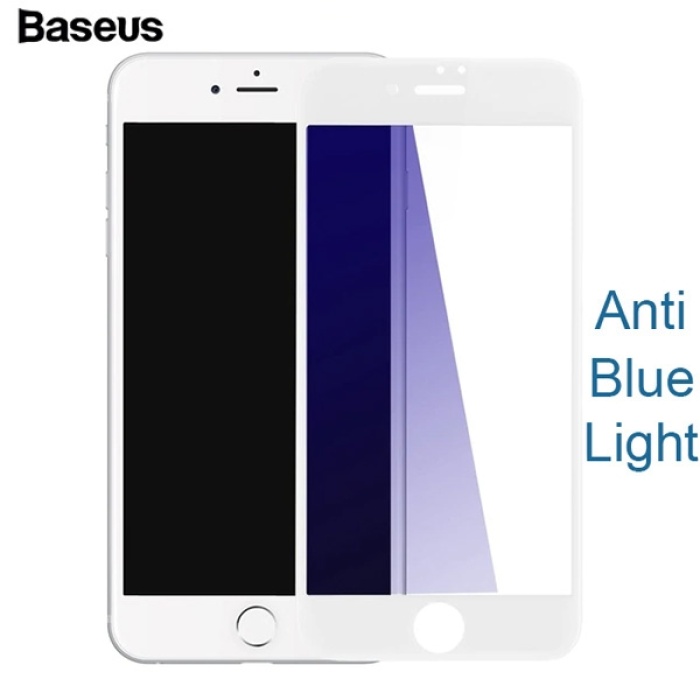 Baseus İPhone 7 Plus, 8 Plus 3D Anti Blue Light Full Cam Ekran Koruyucu