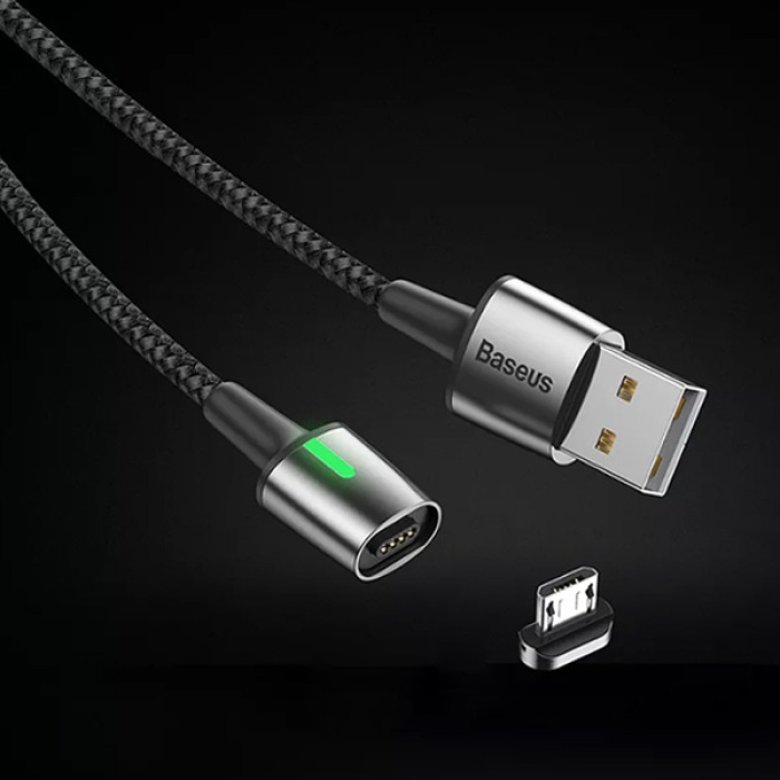 Baseus Zinc Magnetic Usb Kablo Şarj Android Mikro Başlık 2Metre 1.5A