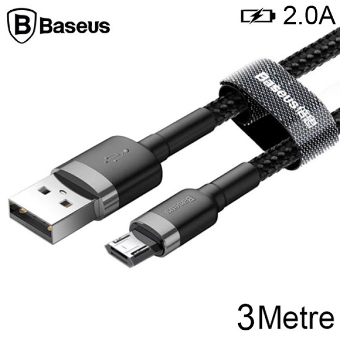 Baseus Cafule Micro Usb 3metre Uzun Halat Usb Şarj Kablo