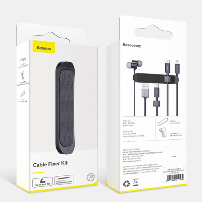 Baseus Cable Fixer Kit Kablo Organizatör Tutucu Ve Ayrıştıcı