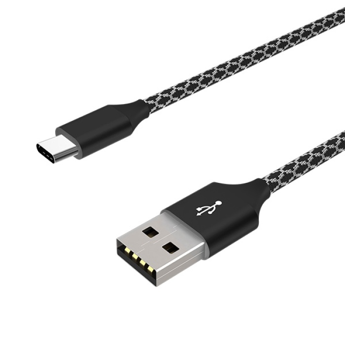 Ally Usb TYPE C 3.0A Hızlı Kopmaz Halat Usb Şarj Kablosu 1M