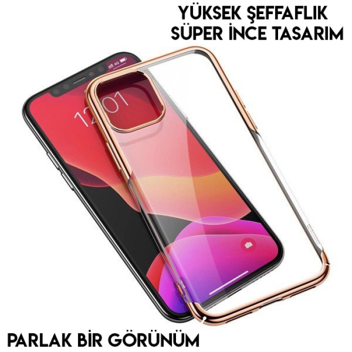 Baseus Glitter Case İPhone 11 Pro 5.8 2019 Şeffaf Lüx Silikon Kılıf