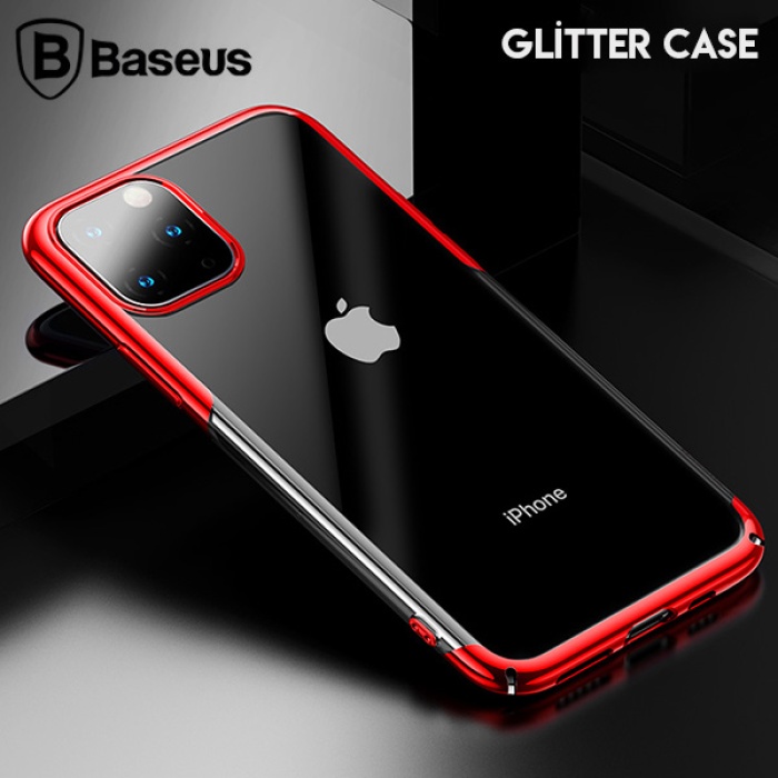 Baseus Glitter Case İPhone 11 Pro Max 6.5 2019 Şeffaf Lüx Silikon Kılıf