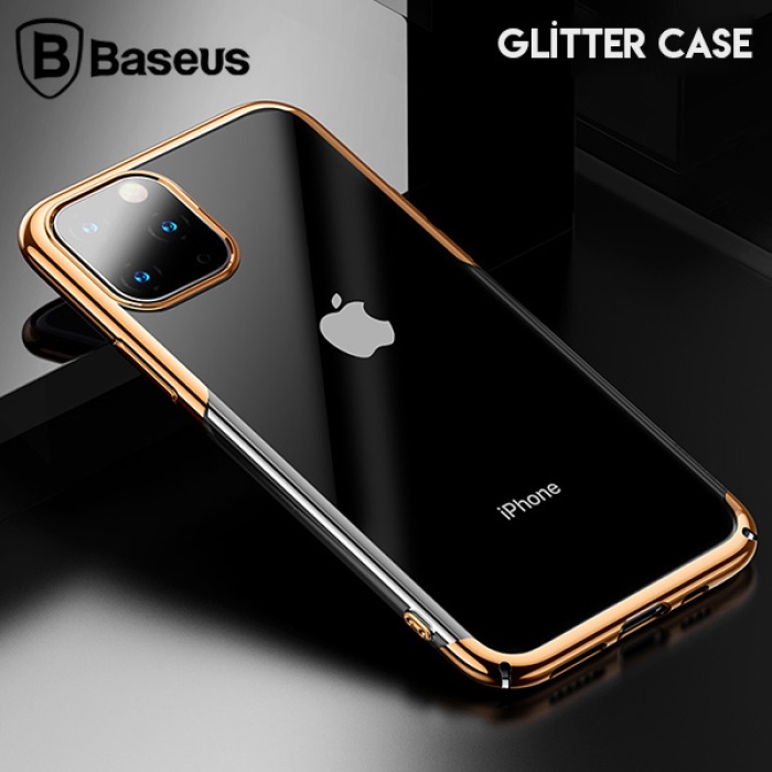 Baseus Glitter Case İPhone 11 Pro Max 6.5 2019 Şeffaf Lüx Silikon Kılıf