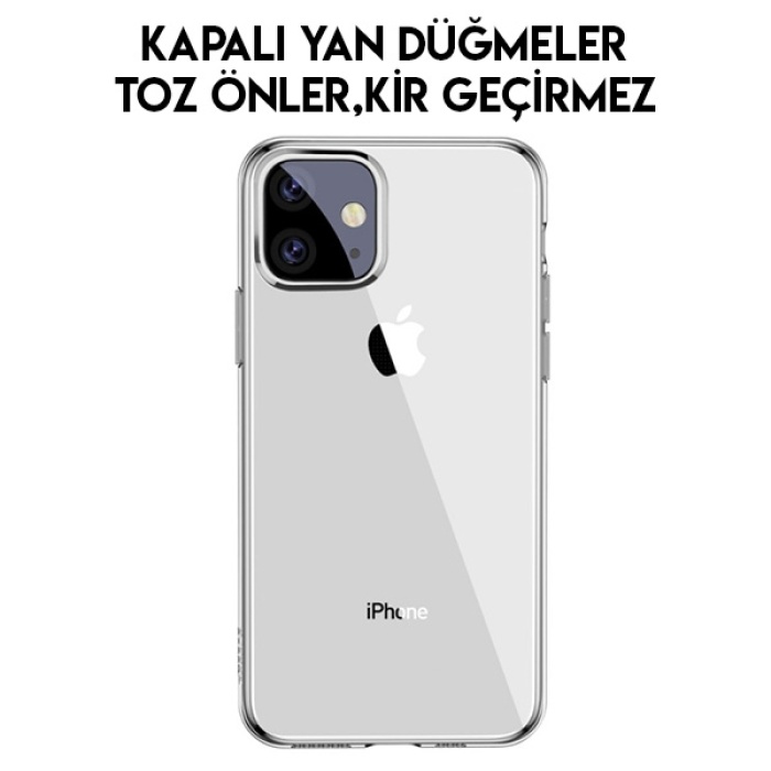 Baseus Simplicity Series iPhone 11 6.1inch 2019 Şeffaf Gel Silikon Kılıf