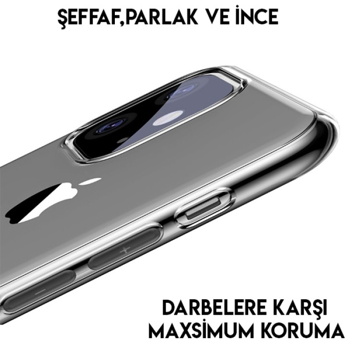 Baseus Simplicity Series iPhone 11 6.1inch 2019 Şeffaf Gel Silikon Kılıf