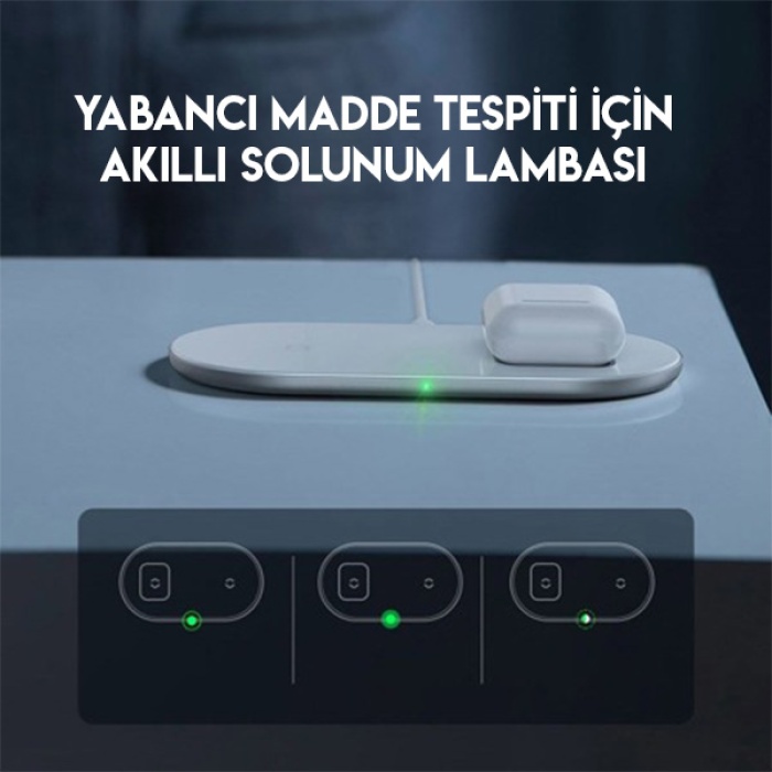 Baseus Simple 2in1 Kablosuz Wireless Şarj 18W iPhones+iPods