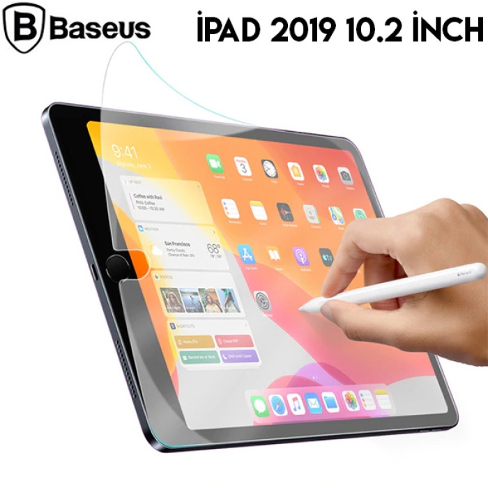 Baseus İPad 10.2 Paper Like Film Darbe Emici Pet Ekran Koruyucu İPAD 2021-2020-2019