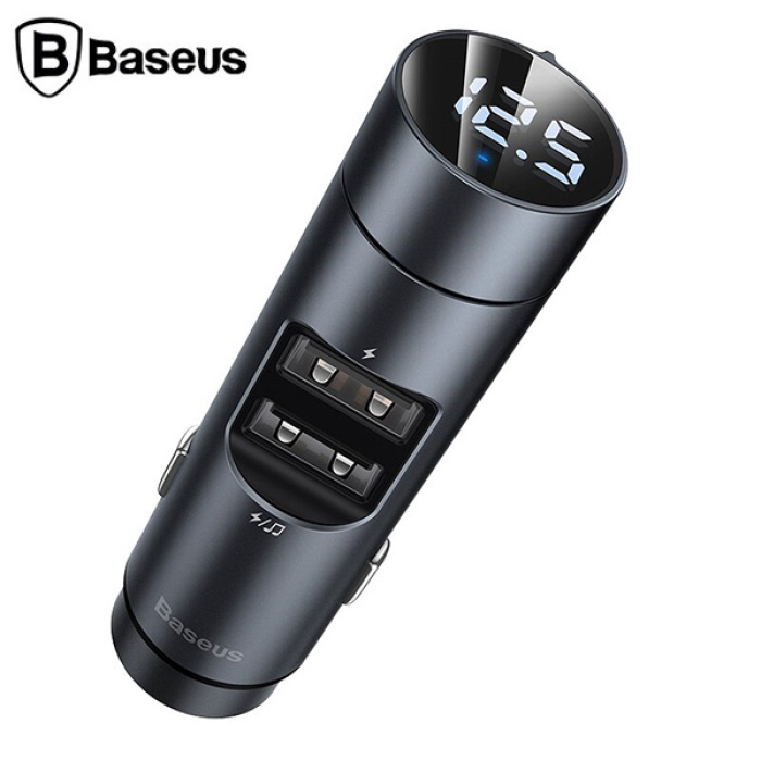 Baseus Energy Column Çift USB FM Transmitter Hızlı Araç Şarjı