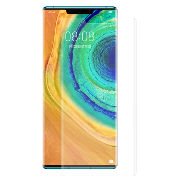 Gor Huawei Mate 30 Pro 3d Kavisli Full Kaplama Darbe Emici Ekran Koruyucu 2 Adet Set