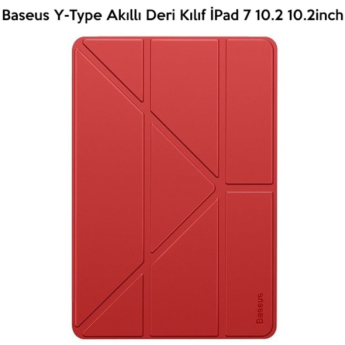 Baseus Y-Type Akıllı Deri Kılıf  İPad 7 nesil 10.2inch Tablet Kılıf