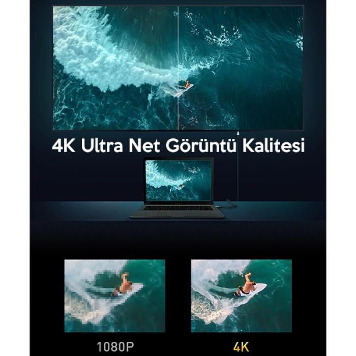 Baseus Cafule HDMi 2.0 Kablo 4KHDMI to 4KHDMİ Kablosu 1Metre