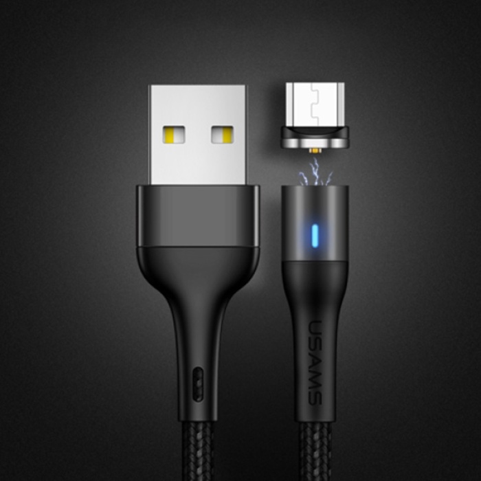 USAMS Mıknatıslı Şarj Başlık Mikro usb Şarj Kablosu