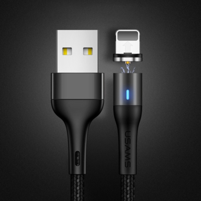 Usams Mıknatıslı Başlık İPhone 13-12-11  usb Şarj Kablosu