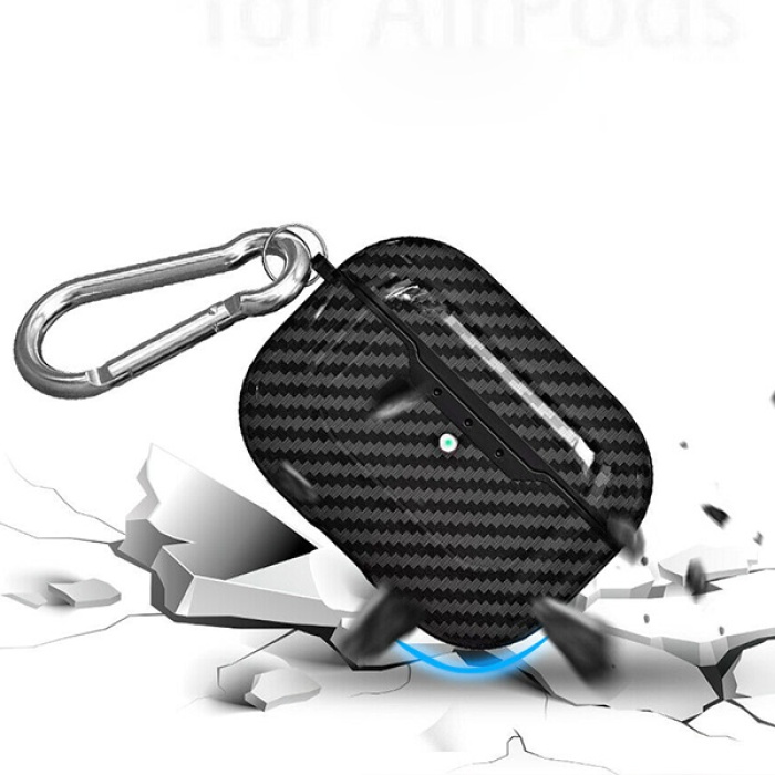 Apple Airpods Pro Carbon Fiber Silikon Kılıf