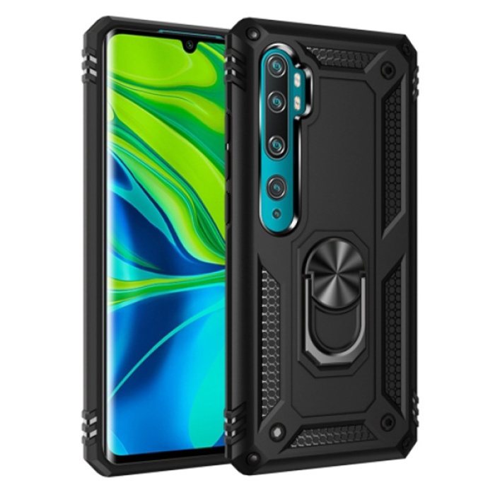 Xiaomi Mi Note 10 - 10  Pro Yüzüklü Kılıf Armor Shockproof Ring kılıf