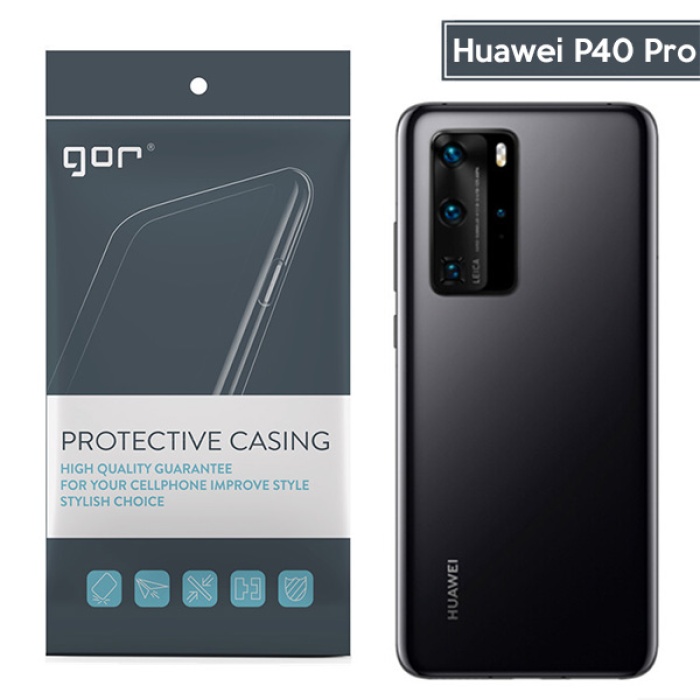 GOR Huawei P40 Pro Kamera Korumalı Ultra Slim Silikon Kılıf