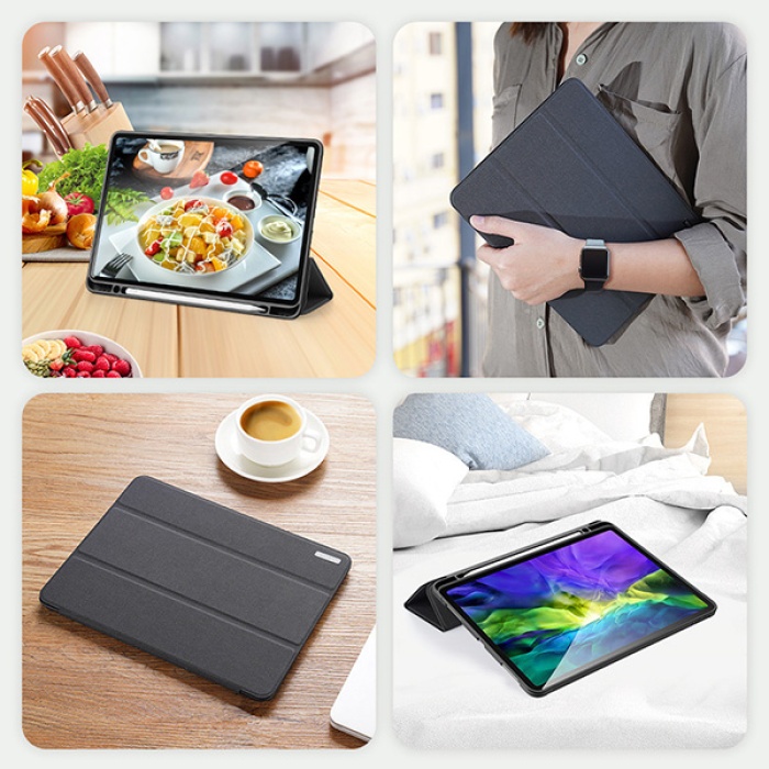 DUX DUCİS iPad Pro 12.9 (2021-2020-2018 )Kılıf Soft Tpu Mıknatıslı Domo Series Kılıf