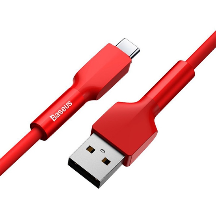 BASEUS Silica Gel USB Type-C  Şarj Usb Şarj Kablosu 2M