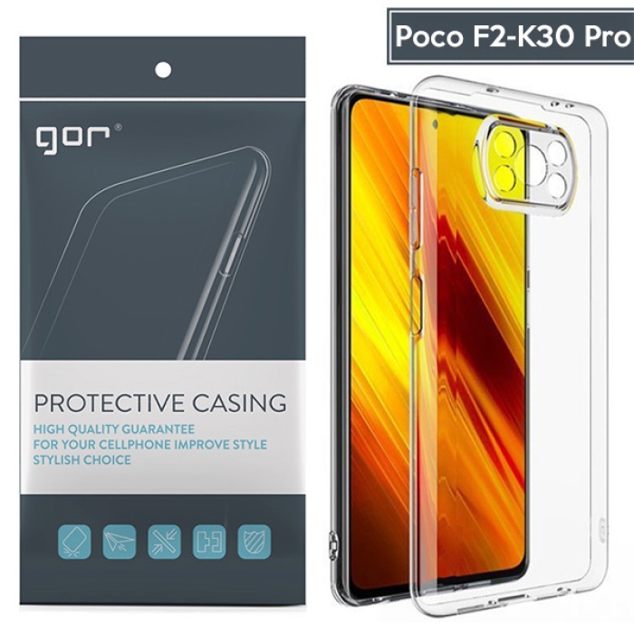 GOR Xiaomi Poco X3 Şeffaf Kamera Korumalı Ultra Slim Tpu Kılıf