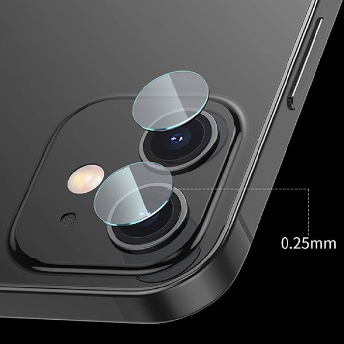 Baseus iPhone 12 6.1  Tempered Kamera Lens Koruma Camı 2Set 12 Mini Uyumlu