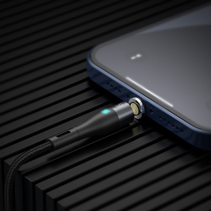 Baseus Safe Fast 5A Hızlı Şarj Mıknatıslı Usb Şarj Kablosu 3 Başlık（iPhone+Type-C+Micro）1m