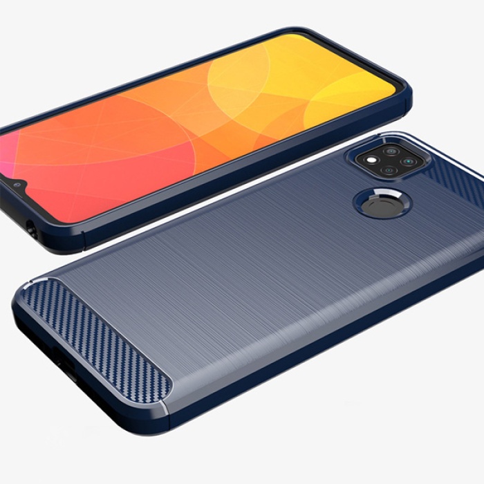 Xiaomi Redmi 9C Brushed Carbon Fiber Silikon Kılıf