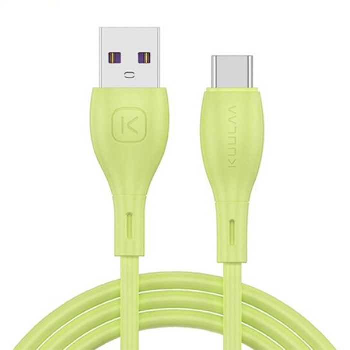 KUULAA Liquid Silicone USB Type C QC3.0 Hızlı Şarj Kablosu 1metre