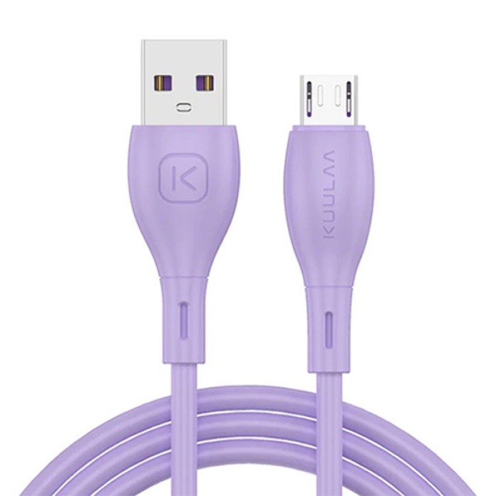 KUULAA Liquid Silicone Mikro USB 2.4A Hızlı Şarj Kablosu 1metre