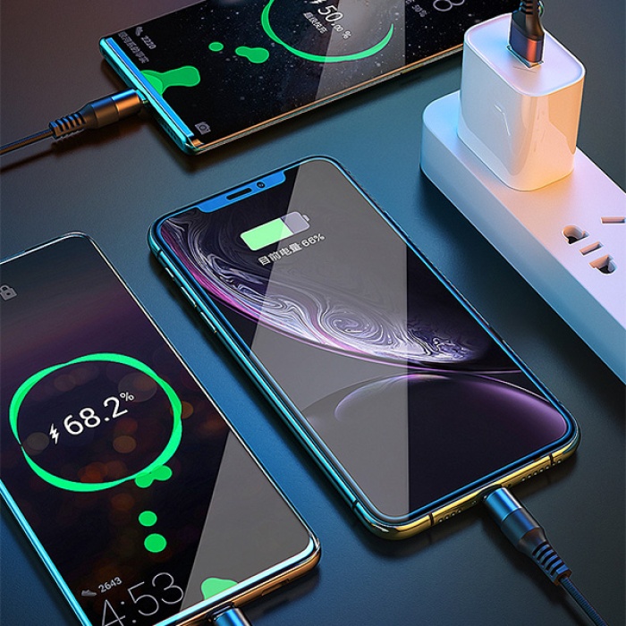 WEKOME 3WDC-125 in1 Type-C+İPhone+Micro Usb Şarj Kablsu 1.20CM