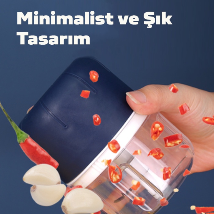 Ezere Portatif Kablosuz Mini 250ml Blender Mutfak Robotu USB Şarj