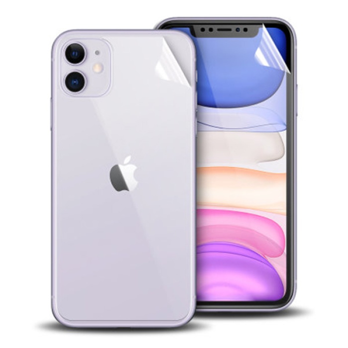 İPhone 11 6.1 Film Ön Arka Full Koruyucu Membran Nano Hidrojel Koruyucu Set