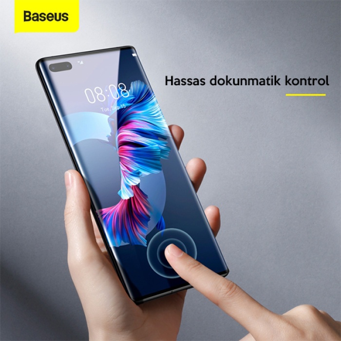 Baseus Huawei Mate 40 Pro-Pro+-RS Porsche Design 0.25mm Tempered Cam Ekran Koruyucu