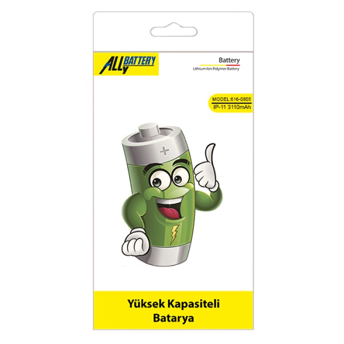 ALLY iPhone 11 6.1 İnch  3110 mAh Pil Batarya Apn:616-00641