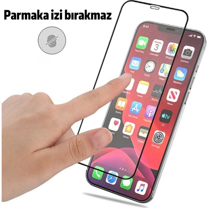 BEST iPhone 12 Pro Max 6.7 9H 3D Tempered Full Cam Ekran Koruyucu