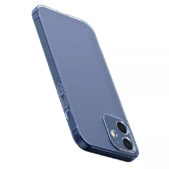 Baseus Simple Case iPhone 12 6.1 İnce Şeffaf Silikon Kılıf Kamera Korumalı