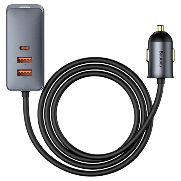 Baseus Share Together PPS 120W 4 Portlu (2 USB+2 Type-C) Hızlı Araç Şarjı 1.5m