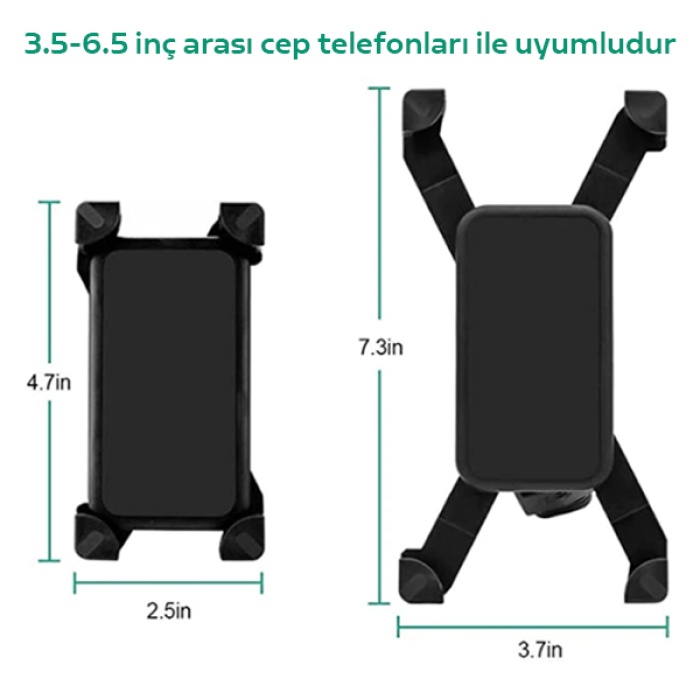 Universal MT-01 Motosiklet Bisiklet Tutucu Cep Telefonu Tutucu