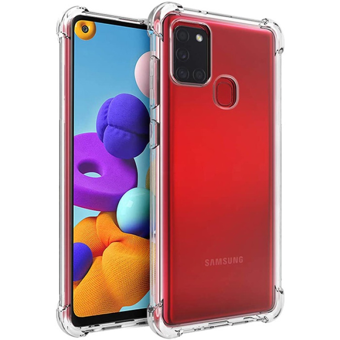 SM Galaxy A21S (SM-A12) Anti-Drop Shockproof Darbe Emici Silikon Kılıf