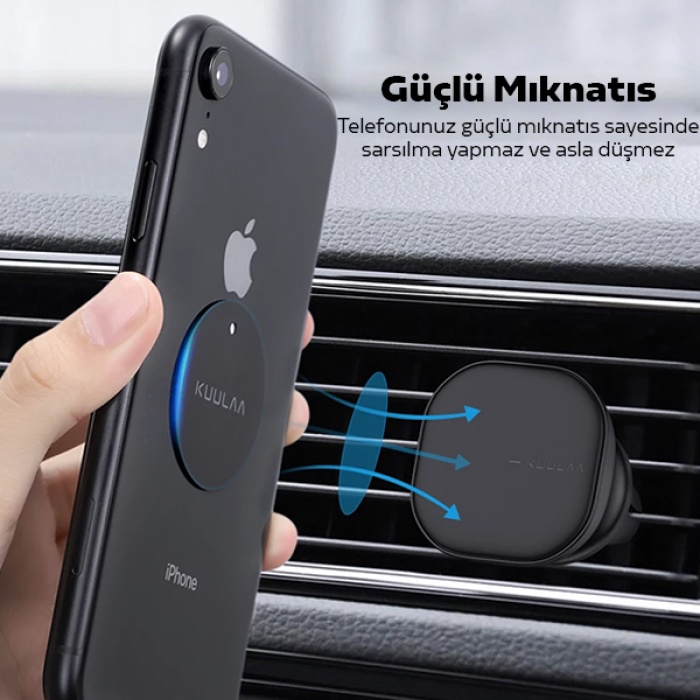 KUULAA Magnetic-Mıknatıslı Telefon Tutucular için Metal Plaka Seti